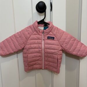 Patagonia Kids Puffer Jacket in Soft Pink
